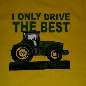 John Deere Tops - John Deere Tee Bright Yellow John Deere Tops - John Deere Tee Bright Yellow
